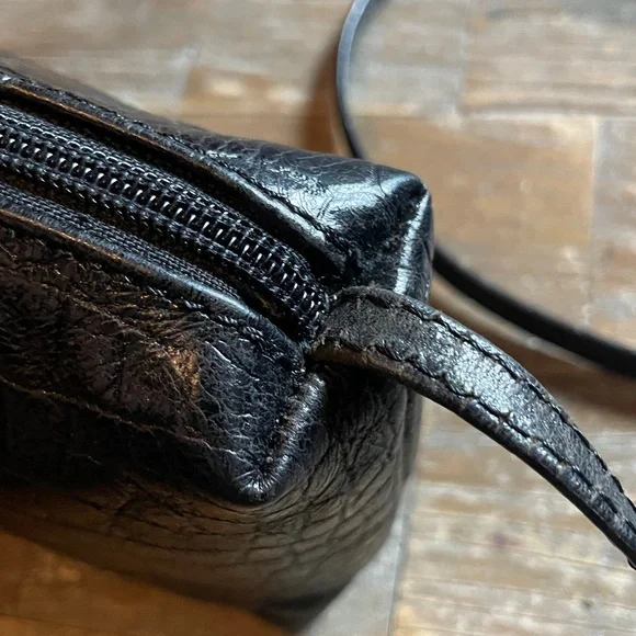 Carlos Falchi Croc Embossed Mini Square Crossbody🖤 - Picture 7 of 14